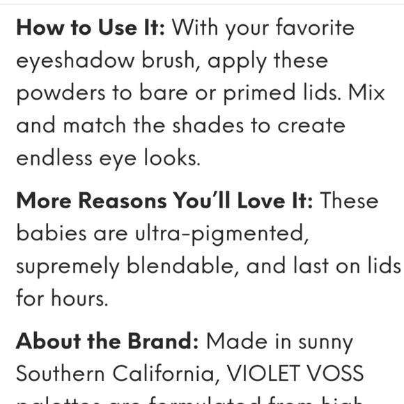 NIB 💜Violet Voss Essentials 2 Eyeshadow Pallette 💜 - Picture 7 of 9